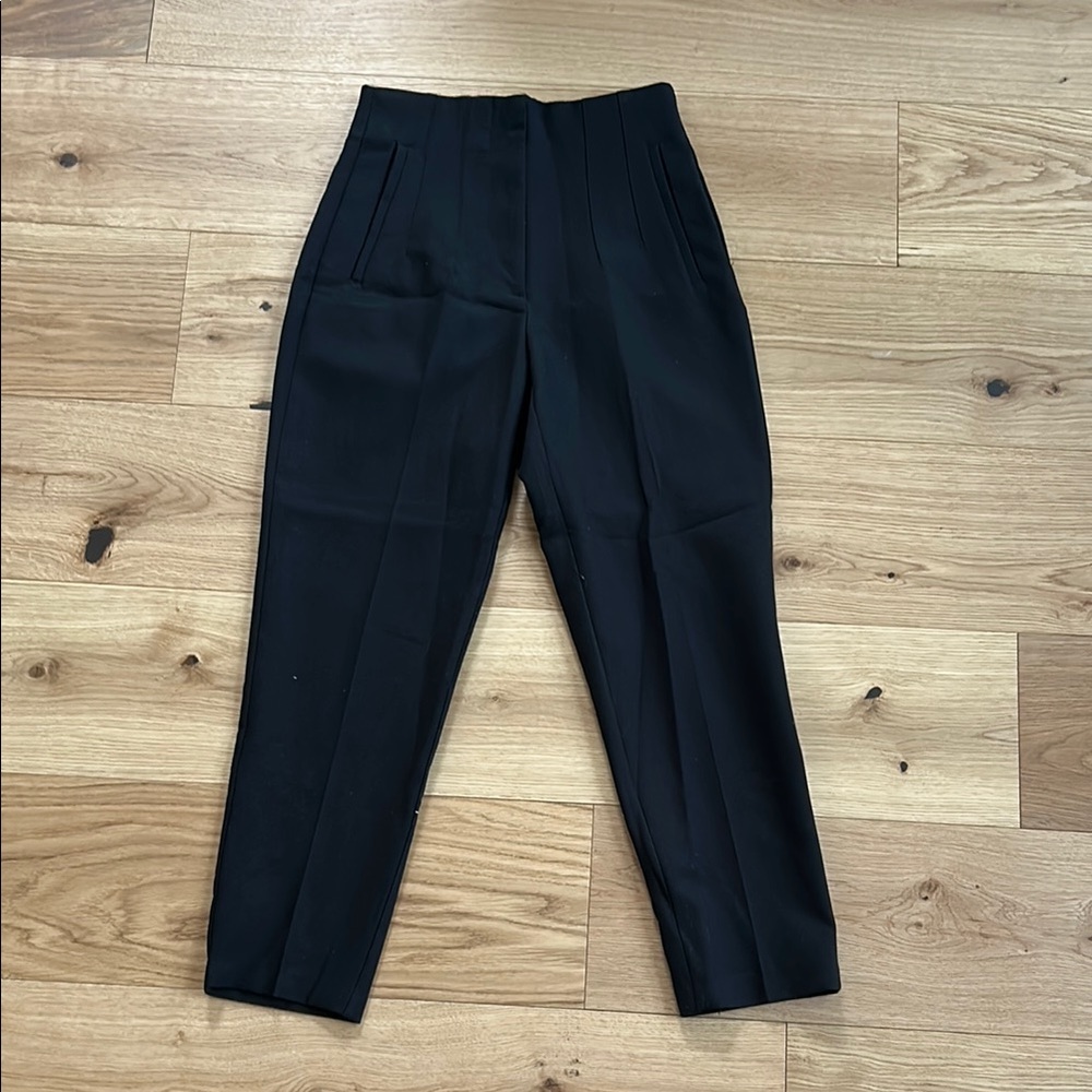 Zara Black High-Waisted Trousers